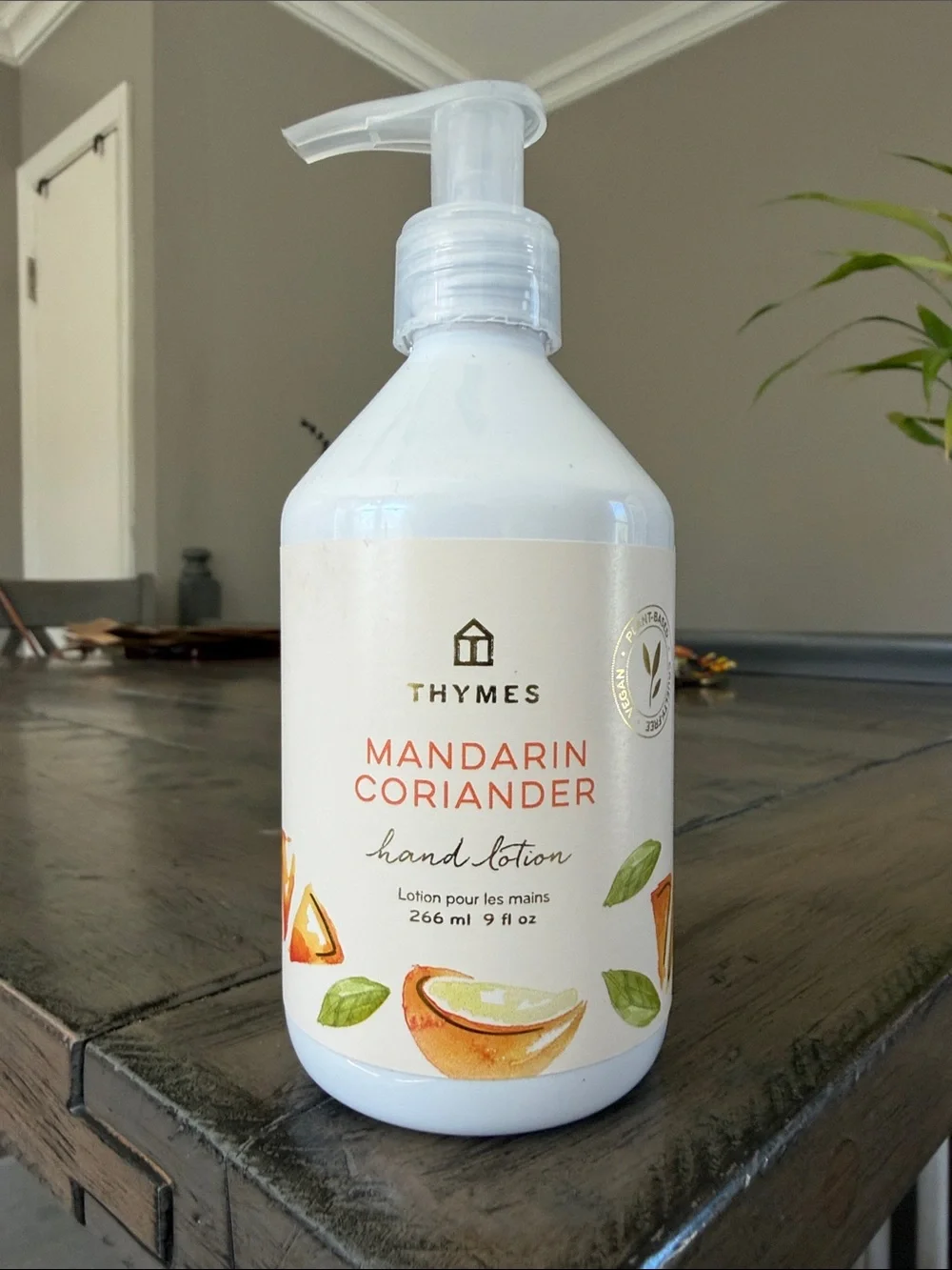Thymes Mandarin Coriander Hand Lotion — White